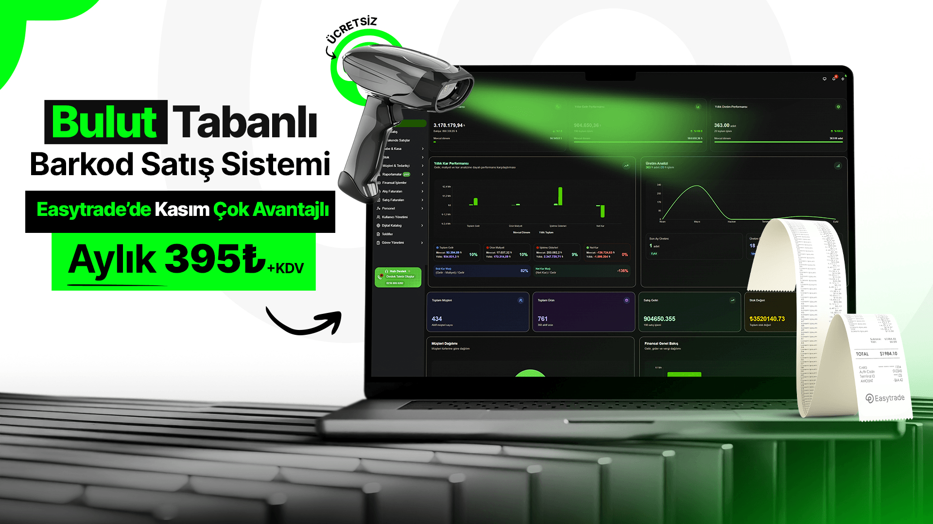 Easytrade Kasım Kampanyası - Bulut Tabanlı Barkod Satış Sistemi